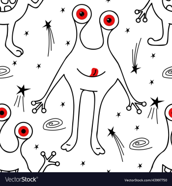 funny alien seamless pattern funny alien seamless pattern