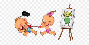 Funny Baby Girl And Boy - Cartoon Baby Boy And Girl Funny Funny Baby Girl And Boy - Cartoon Baby Boy And Girl Funny