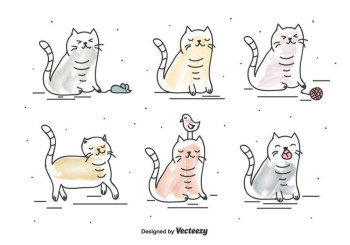 Funny Cat Vector Funny Cat Vector