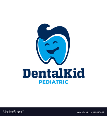 funny dental kid logo template funny dental kid logo template