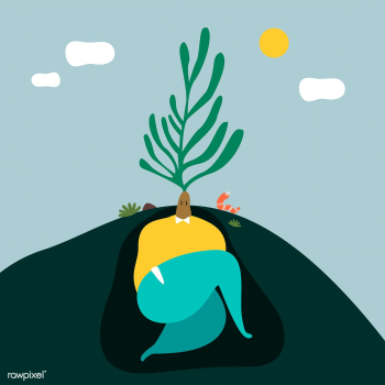 Funny illustration of a man wearing tree leav.. | Free stock vector - 462175 Funny illustration of a man wearing tree leav.. | Free stock vector - 462175