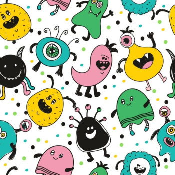 Funny monster pattern Funny monster pattern