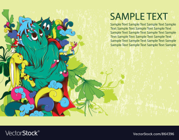 Funny monsters vector image