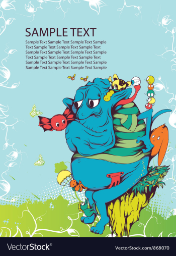 Funny monsters vector image