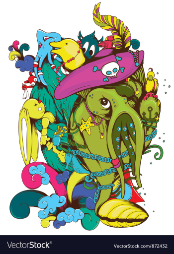 Funny monsters vector image