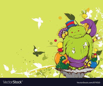 Funny monsters vector image