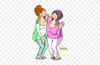Funny Old People Vector Clipart - Art Impressions 4&quot; X 3&quot; Girlfriends Cling Rubber Stamp,