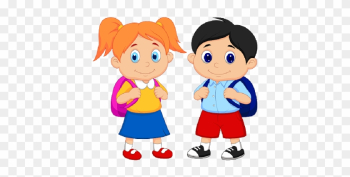 Funny School Children Cartoon Images - Boy And Girl Cartoon