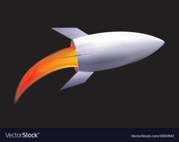 Future rocket vector image Future rocket vector image