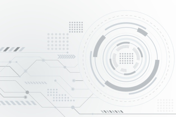 Futuristic white technology background Free Vector