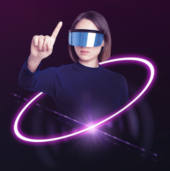 Futuristic woman touching screen, augmented | Free Photo - rawpixel Futuristic woman touching screen, augmented | Free Photo - rawpixel