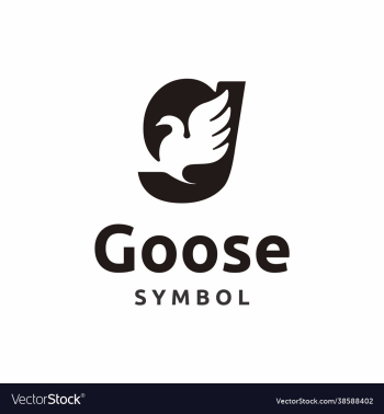 g initial letter goose logo icon g initial letter goose logo icon