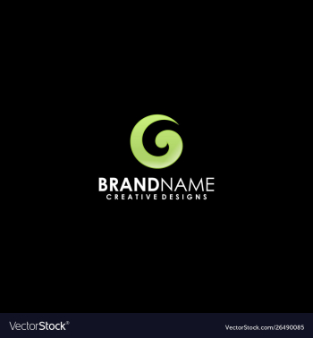 G navel point logo vector image G navel point logo vector image