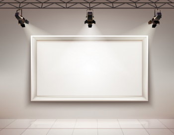 Gallery room interior Free Vector Gallery room interior Free Vector