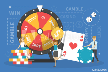 Gambling addiction concept Gambling addiction concept