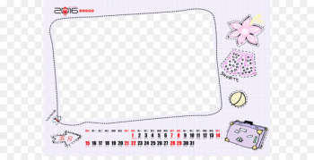 Game Area Pattern - 2016 calendar template 