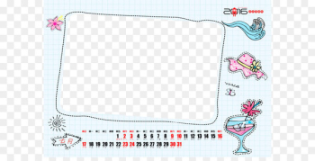 Game Area Pattern - 2016 calendar template 