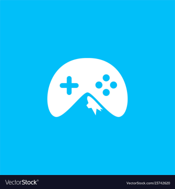Game mountain icon logo vector image Game mountain icon logo vector image