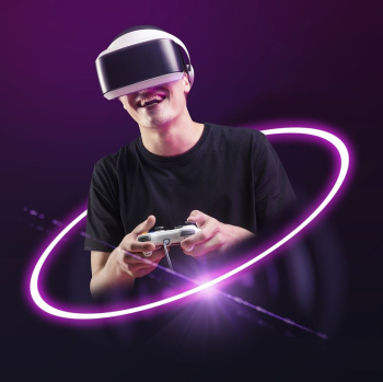 Gamer in VR headset, virtual | Free Photo - rawpixel Gamer in VR headset, virtual | Free Photo - rawpixel