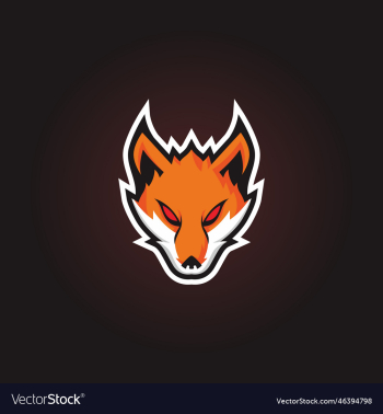 gamer logo mascot angry fox head design gamer logo mascot angry fox head design
