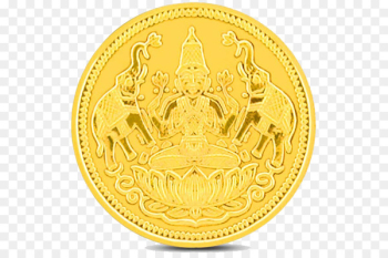 Ganesha Akshaya Tritiya Dhanteras Lakshmi Diwali - Lakshmi Gold Coin Transparent Background 