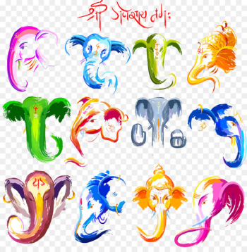 Ganesha Siddhivinayak Temple, Mumbai Deity Stock photography Ganesh Chaturthi - Gouache Ganesh 