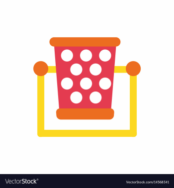 Garbage bin vector image Garbage bin vector image