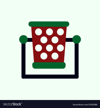 Garbage bin vector image Garbage bin vector image
