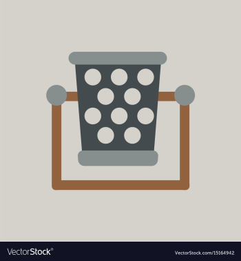 Garbage bin vector image Garbage bin vector image
