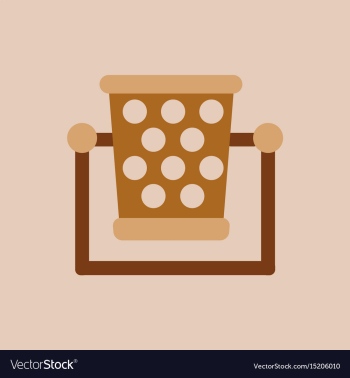Garbage bin vector image Garbage bin vector image