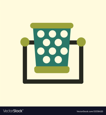 Garbage bin vector image Garbage bin vector image
