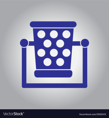 Garbage bin vector image Garbage bin vector image