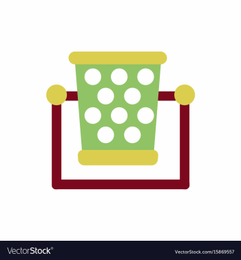 Garbage bin vector image Garbage bin vector image