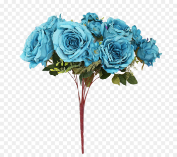 Garden roses Blue rose Floral design Flower bouquet Artificial flower - Blue artificial flower bouquet 