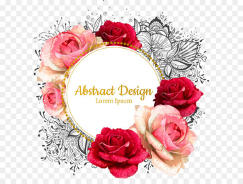 Garden roses Flower - wreath Garden roses Flower - wreath
