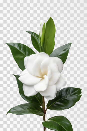 gardenia flower, png image generated by A.I