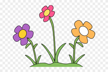 Gardening Clipart Border - Flowers In A Garden Clipart