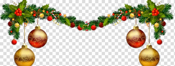 Garland Guirlande de Noël Demain c'est Noël Christmas , garland transparent background PNG clipart