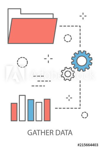 Gathering data concept Gathering data concept