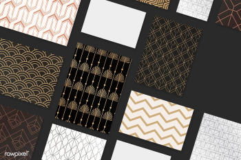 Gatsby pattern set | Free stock vector - 599164 Gatsby pattern set | Free stock vector - 599164