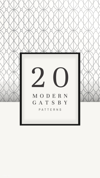 Gatsby patterned banner | Free stock vector - 599153 Gatsby patterned banner | Free stock vector - 599153