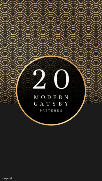 Gatsby patterned banner | Free stock vector - 599169 Gatsby patterned banner | Free stock vector - 599169