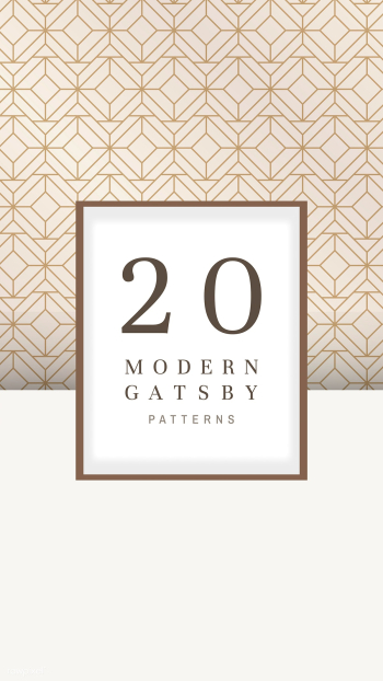 Gatsby patterned banner | Free stock vector - 599174 Gatsby patterned banner | Free stock vector - 599174