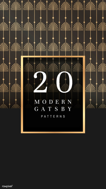 Gatsby patterned banner | Free stock vector - 599183 Gatsby patterned banner | Free stock vector - 599183
