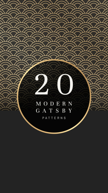 Gatsby patterned banner Free Vector Gatsby patterned banner Free Vector