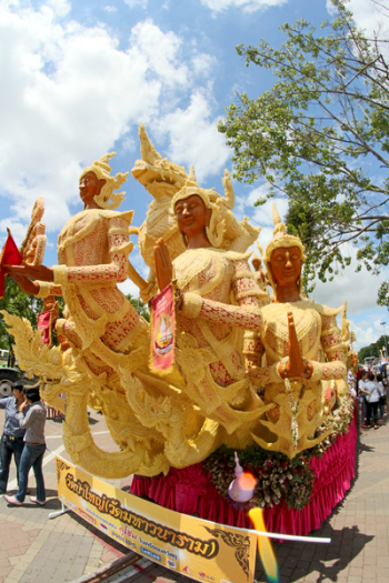 Gautama Buddha Float Parade at Street Gautama Buddha Float Parade at Street