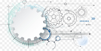 Gear Technology Illustration - Tech background elements Gear Technology Illustration - Tech background elements
