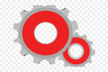 Gears Clipart Red - Brown Bg, Blue Border Circle Cc Gears Clipart Red - Brown Bg, Blue Border Circle Cc