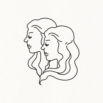 Gemini horoscope, doodle vector illustration | Free Vector Illustration - rawpixel
