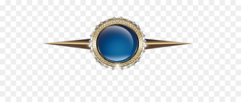 Gemstone Diamond Arrow - Gold frame arrow gem 